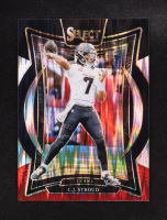 C.J. Stroud 2024 Panini Select Prizm Concourse Black Red Shock #42 at PristineAuction.com