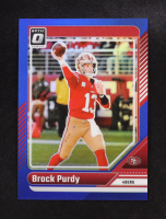 Brock Purdy 2024 Panini Donruss Optic Blue Prizm #170 #162/199 at PristineAuction.com
