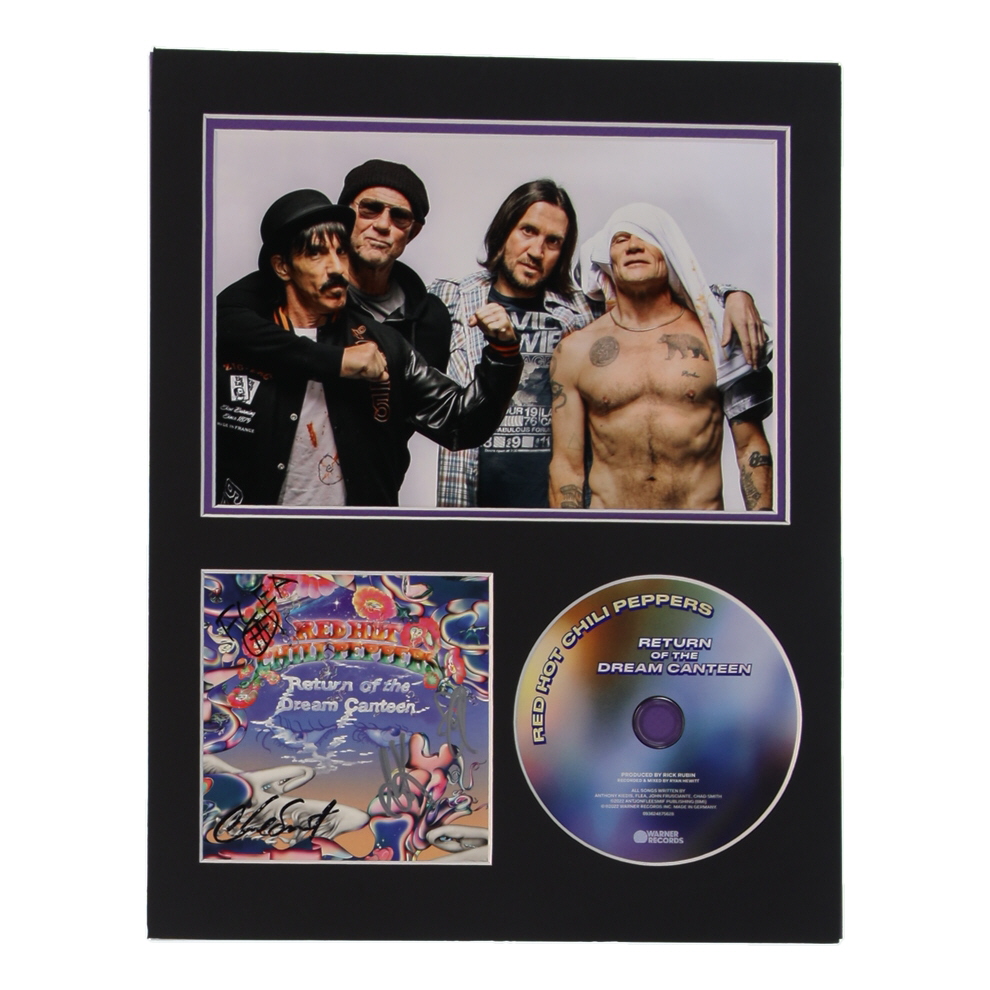 Red Hot Chili Peppers "Return of the Dream Canteen" 11x14 Custom Matted CD Display Band-Signed by Anthony Kiedis, Flea, John Frusciante & Chad Smith (AutographCOA) at PristineAuction.com Red Hot Chili Peppers "Return of the Dream Canteen" 11x14 Custom Matted CD Display Band-Signed by Anthony Kiedis, Flea, John Frusciante & Chad Smith (AutographCOA) at PristineAuction.com