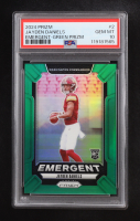 Jayden Daniels 2024 Panini Prizm Emergent Green Wave #2 RC (PSA 10) at PristineAuction.com