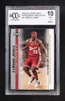 Lebron James 2003-04 Upper Deck Phenomenal Beginning #2 RC (BCCG 10) at PristineAuction.com