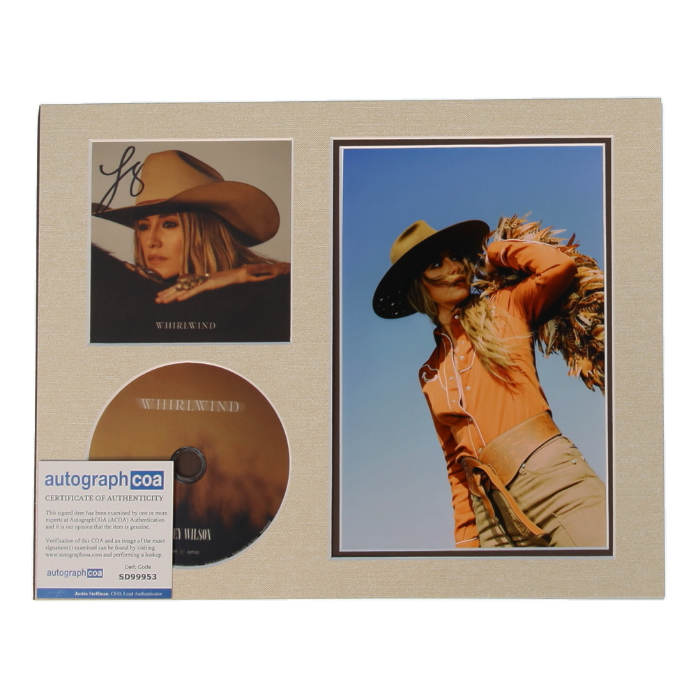 Lainey Wilson Signed "Whirlwind" Custom Matted CD Display (AutographCOA) at PristineAuction.com Lainey Wilson Signed "Whirlwind" Custom Matted CD Display (AutographCOA) at PristineAuction.com