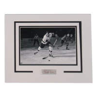 Gordie Howe Signed Red Wings Custom Matted Cut Display (AutographCOA) at PristineAuction.com