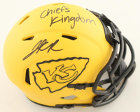 Jalen Royals Signed Chiefs Rave Alternate Speed Mini Helmet Inscribed "Chiefs Kingdom" (JSA) at PristineAuction.com