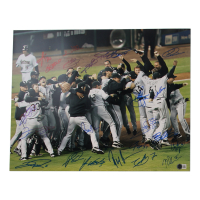 Frank Thomas, Paul Konerko, Jon Garland | White Sox 2005 World Series Champions 16x20 Photo Team-Signed By (23) (Beckett) at PristineAuction.com