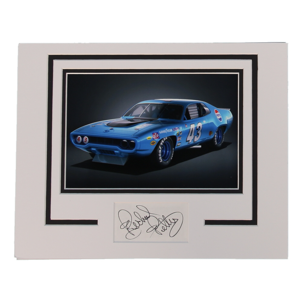Richard Petty Signed 11x14 Custom Matted Cut Display (AutographCOA) at PristineAuction.com Richard Petty Signed 11x14 Custom Matted Cut Display (AutographCOA) at PristineAuction.com