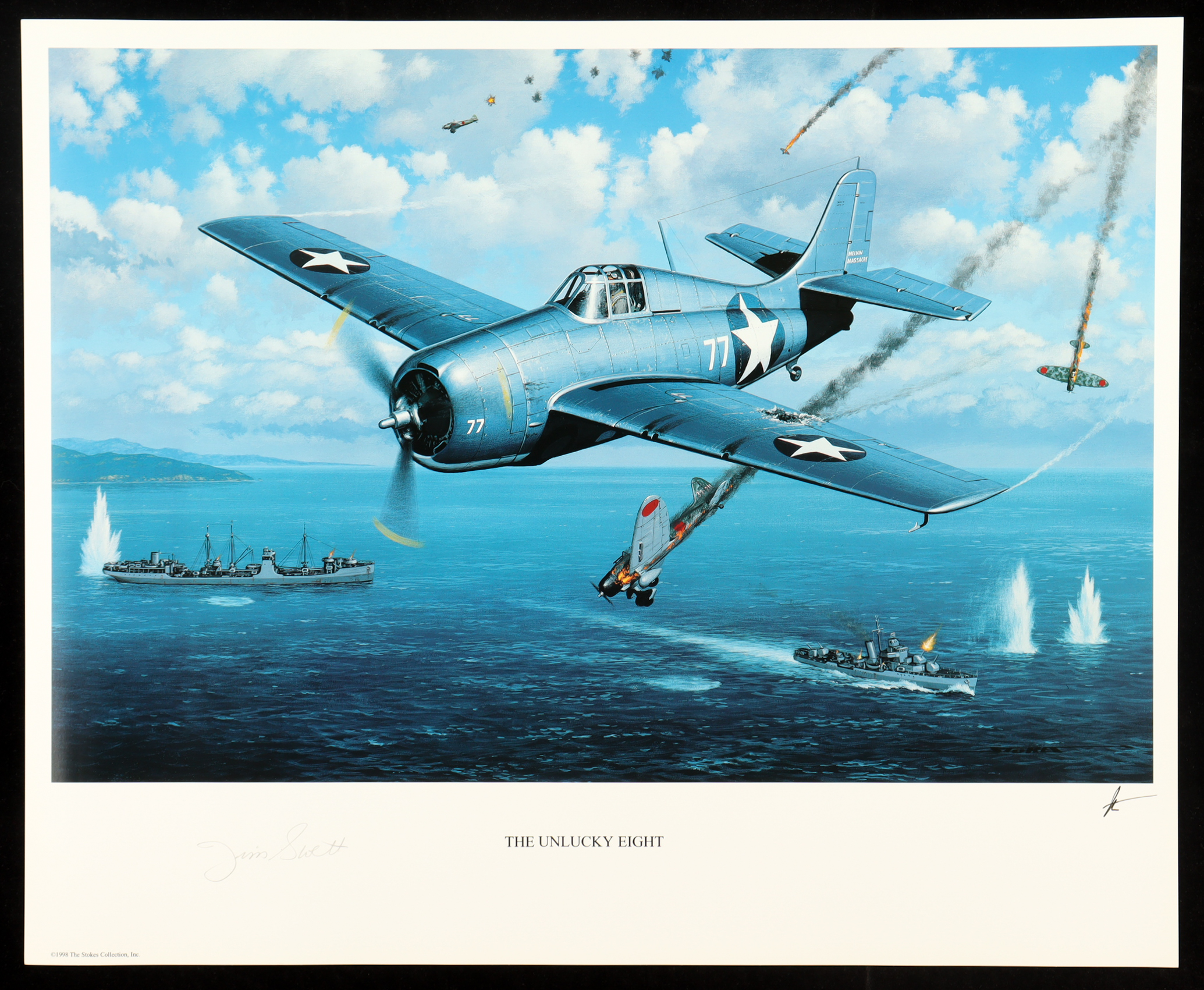 James E. Swett Signed Stan Stokes "The Unlucky Eight" Lithograph (AIV) at PristineAuction.com James E. Swett Signed Stan Stokes "The Unlucky Eight" Lithograph (AIV) at PristineAuction.com