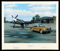 Henry Brown Signed Stan Stokes "Vintage Mustangs" Lithograph (AIV) at PristineAuction.com