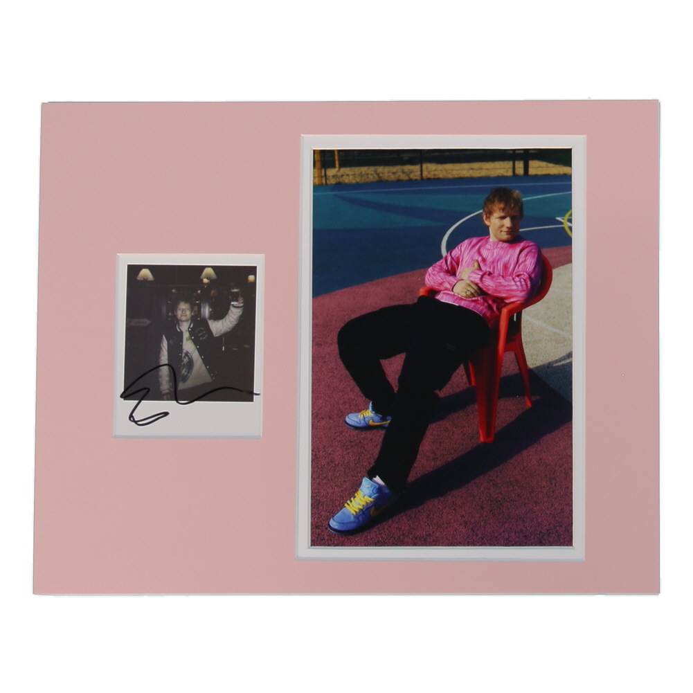 Ed Sheeran Signed  11x14 Custom Matted Photo Display (AutographCOA) at PristineAuction.com Ed Sheeran Signed  11x14 Custom Matted Photo Display (AutographCOA) at PristineAuction.com