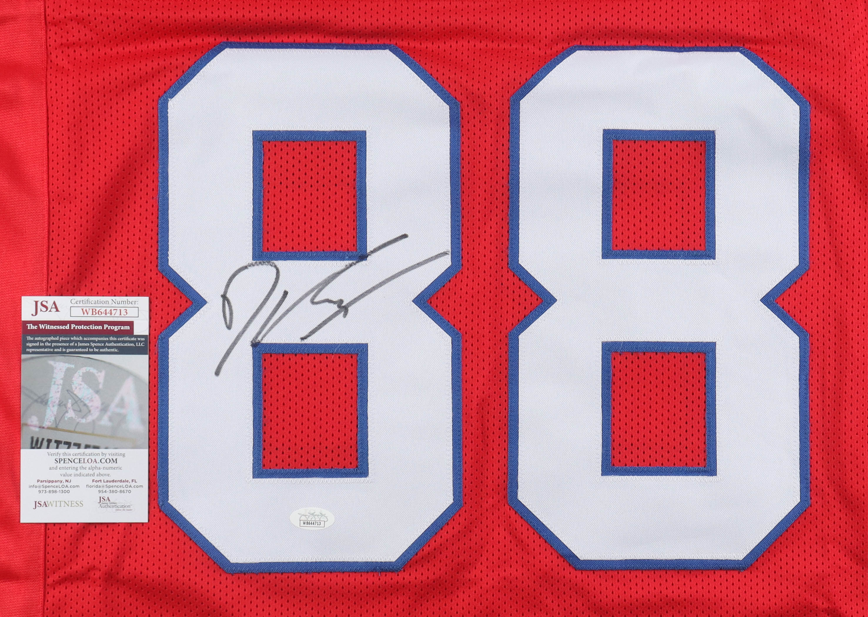 Dawson Knox Signed Jersey (JSA) at PristineAuction.com Dawson Knox Signed Jersey (JSA) at PristineAuction.com