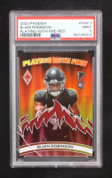 Bijan Robinson 2023 Panini Phoenix Playing with Fire Red #3 #38/199 RC (PSA 9) at PristineAuction.com