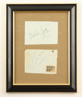 Bon Scott & Malcolm Young Signed Custom Framed Cuts Display (Beckett) at PristineAuction.com