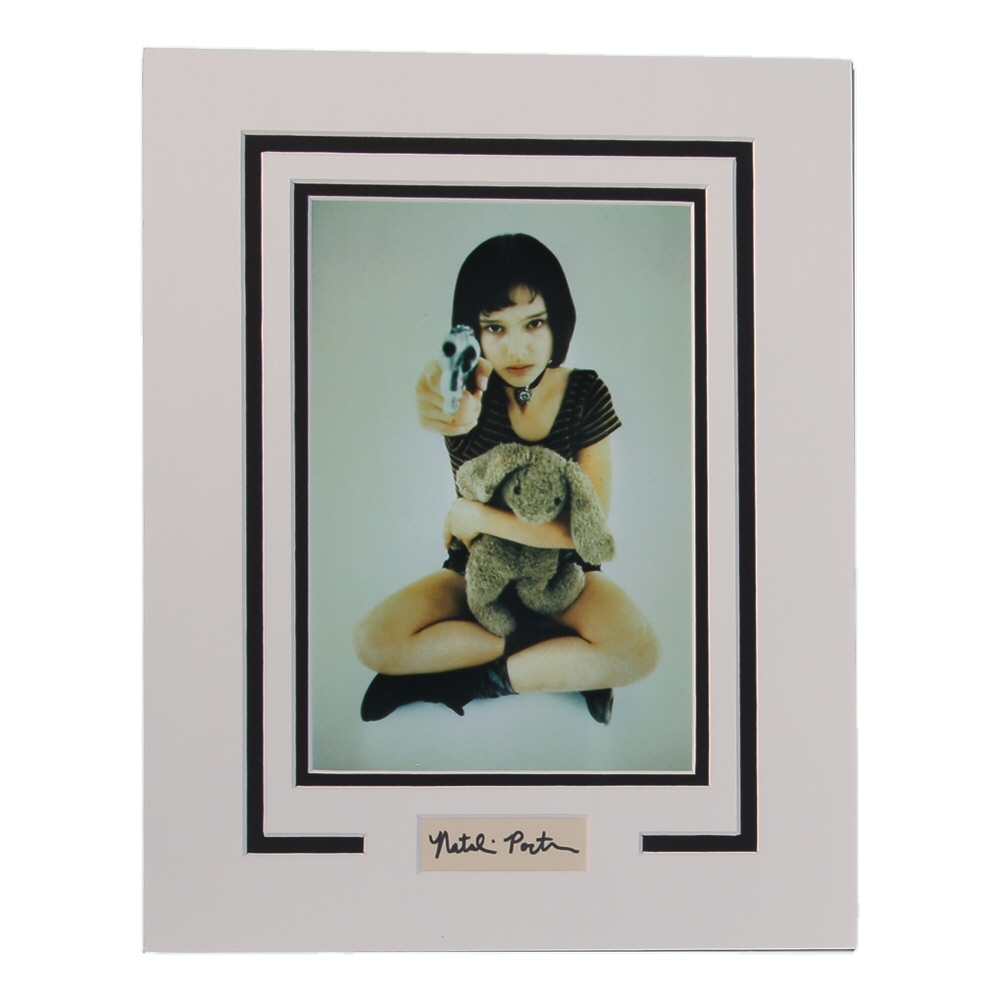 Natalie Portman Signed "The Professional" Custom Matted Cut Display (AutographCOA) at PristineAuction.com Natalie Portman Signed "The Professional" Custom Matted Cut Display (AutographCOA) at PristineAuction.com