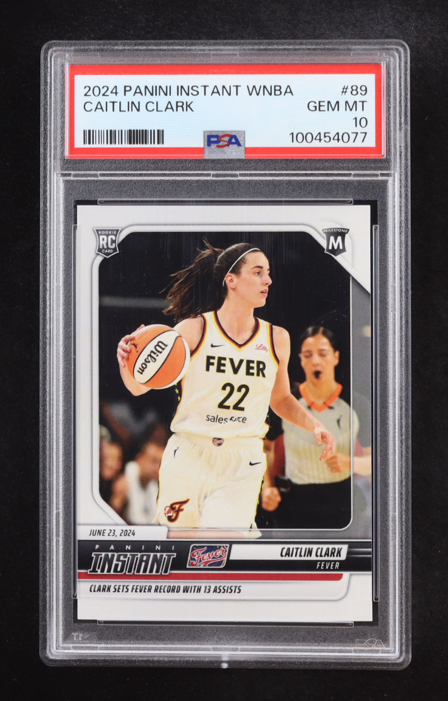 Caitlin Clark 2024 Panini Instant WNBA #89 RC (PSA 10) at PristineAuction.com Caitlin Clark 2024 Panini Instant WNBA #89 RC (PSA 10) at PristineAuction.com