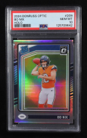 Bo Nix 2024 Donruss Optic Holo #209 RR (PSA 10) at PristineAuction.com