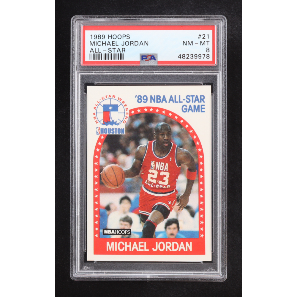 Michael Jordan 1989 NBA Hoops All-Star #21 (PSA 8) at PristineAuction.com