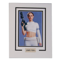 Natalie Portman Signed "Star Wars" Custom Matted Cut Display (AutographCOA) at PristineAuction.com