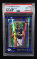 Caleb Williams 2024 Donruss Optic Blue Hyper #201 RR (PSA 10) at PristineAuction.com