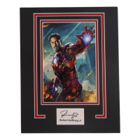 Robert Downey Jr. Signed "Iron Man" Custom Matted Cut Display (AutographCOA) at PristineAuction.com