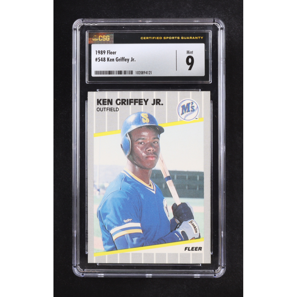 Ken Griffey Jr. 1989 Fleer #548 RC (CSG 9) at PristineAuction.com Ken Griffey Jr. 1989 Fleer #548 RC (CSG 9) at PristineAuction.com