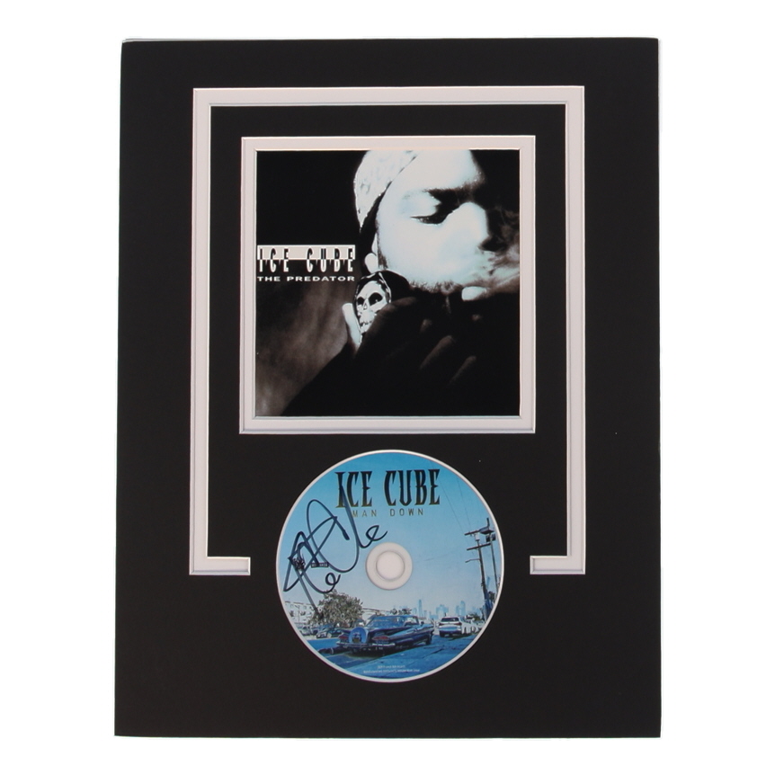 Ice Cube Signed "Man Down" Custom Matted CD Display (AutographCOA) at PristineAuction.com Ice Cube Signed "Man Down" Custom Matted CD Display (AutographCOA) at PristineAuction.com