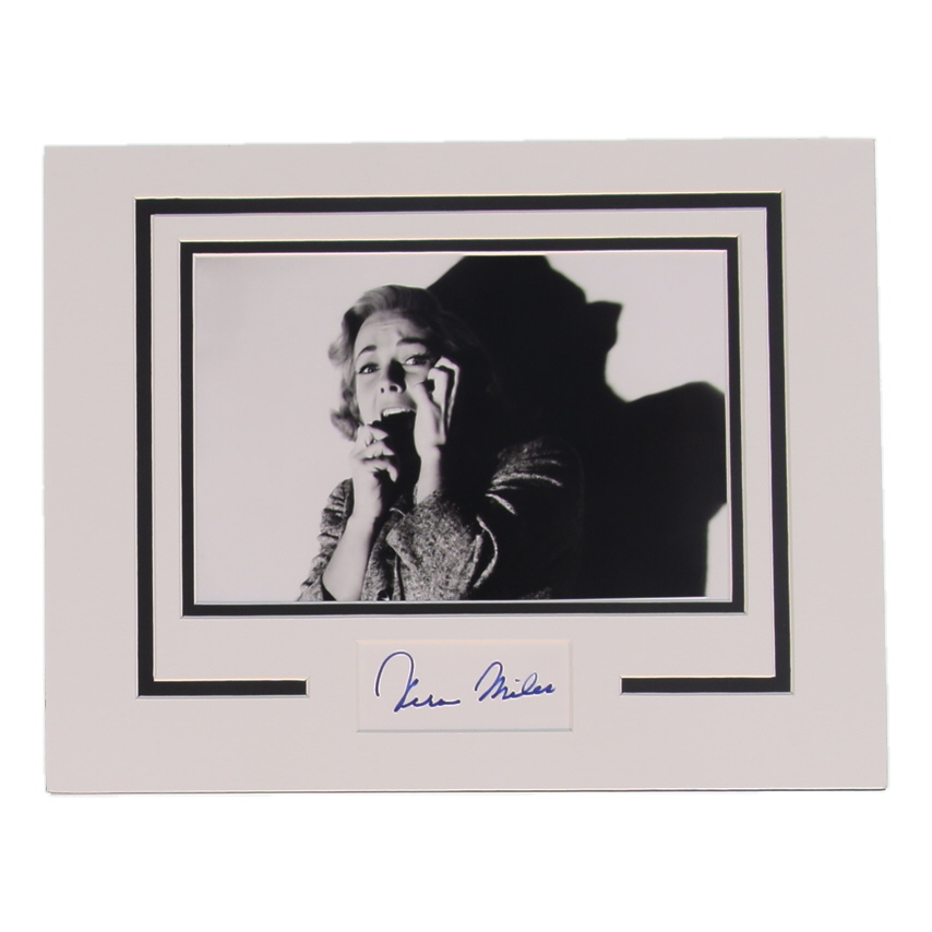 Vera Miles Signed "Psycho" Custom Matted Cut Display (AutographCOA) at PristineAuction.com Vera Miles Signed "Psycho" Custom Matted Cut Display (AutographCOA) at PristineAuction.com
