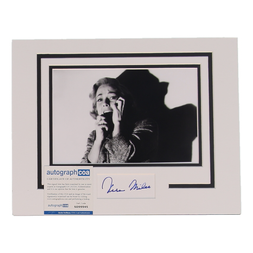 Vera Miles Signed "Psycho" Custom Matted Cut Display (AutographCOA) at PristineAuction.com Vera Miles Signed "Psycho" Custom Matted Cut Display (AutographCOA) at PristineAuction.com