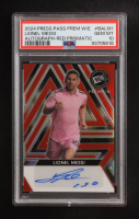 Lionel Messi 2024 Press Pass Premium Autographs Prismatic Red #BALM1 #1/2 (PSA 10) at PristineAuction.com