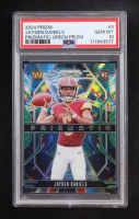 Jayden Daniels 2024 Panini Prizm Prizmatic Prizms Green Prizm #3 RC (PSA 10) at PristineAuction.com