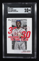 Hank Aaron 2023 Topps Welcome to the Club #WC9 (SGC 10) at PristineAuction.com