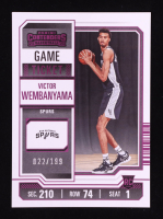 Victor Wembanyama 2023-24 Panini Contenders Game Ticket Pink #11 #022/199 RC at PristineAuction.com