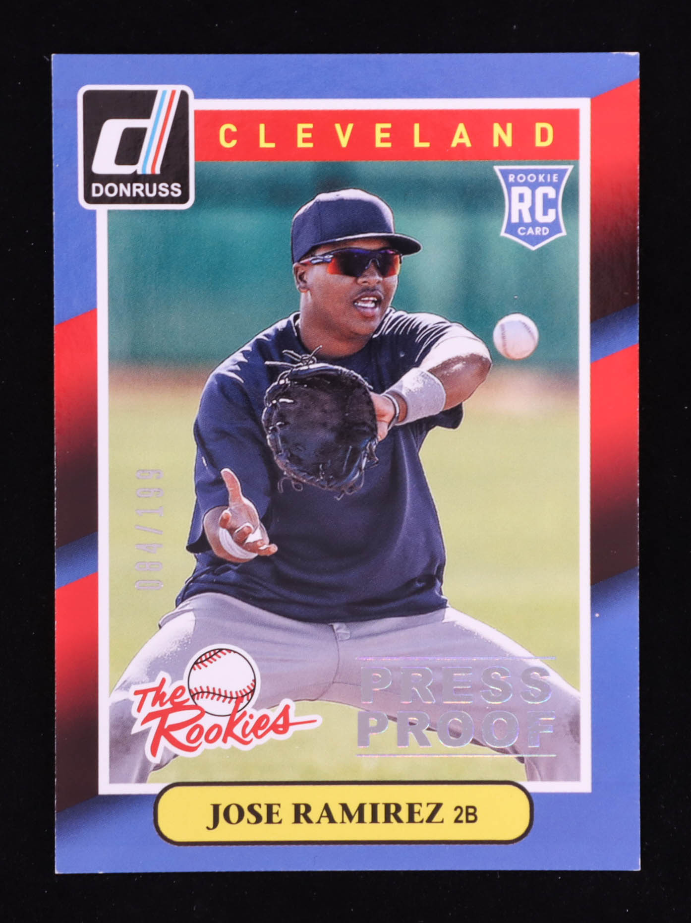 Jose Ramirez 2014 Donruss The Rookies Press Proofs Silver #41 #084/199 RC at PristineAuction.com Jose Ramirez 2014 Donruss The Rookies Press Proofs Silver #41 #084/199 RC at PristineAuction.com