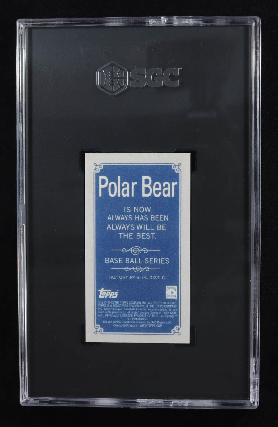 Lou Gehrig 2023 Topps 206 High Series Polar Bear Back #44 (SGC 9.5) at PristineAuction.com Lou Gehrig 2023 Topps 206 High Series Polar Bear Back #44 (SGC 9.5) at PristineAuction.com