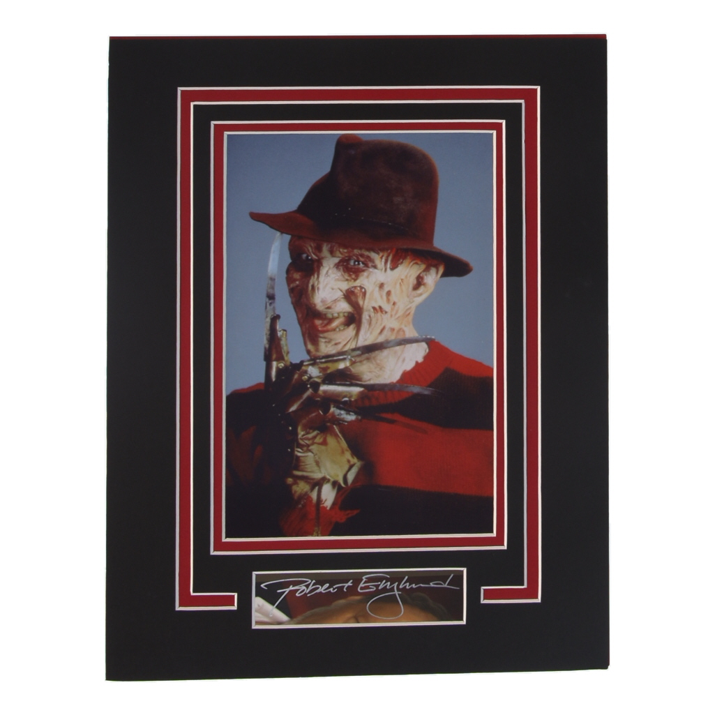 Robert Englund Signed "A Nightmare on Elm Street" Custom Matted Cut Display (AutographCOA) at PristineAuction.com Robert Englund Signed "A Nightmare on Elm Street" Custom Matted Cut Display (AutographCOA) at PristineAuction.com