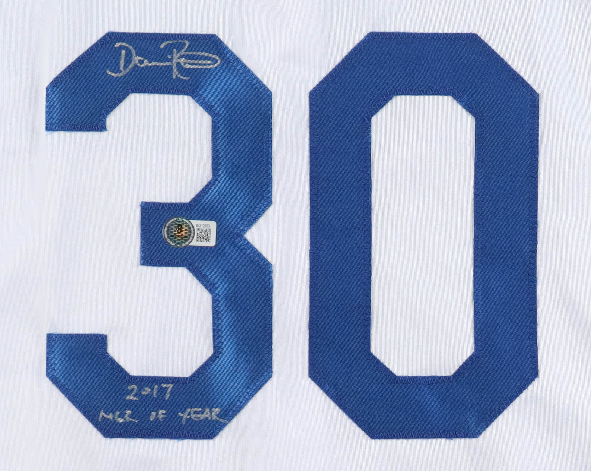 Dave Roberts Signed Jersey Inscribed "2017 MGR of Year" (Beckett) at PristineAuction.com Dave Roberts Signed Jersey Inscribed "2017 MGR of Year" (Beckett) at PristineAuction.com