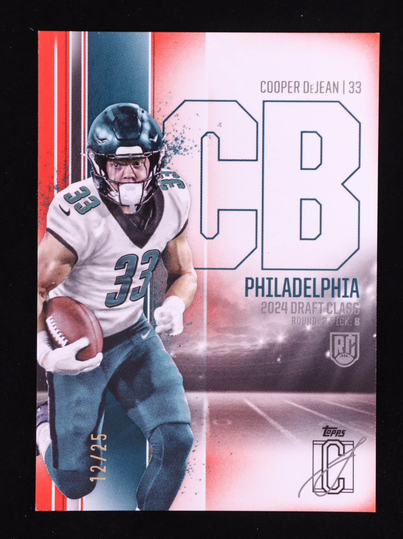 Cooper DeJean 2024 Topps Signature Class Red #166 #12/25 RC at PristineAuction.com Cooper DeJean 2024 Topps Signature Class Red #166 #12/25 RC at PristineAuction.com