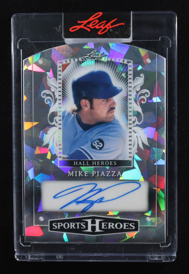 Mike Piazza 2025 Leaf Metal Sports Heroes Hall Heroes Autographs Silver Crystal #HHMP1 #1/25 at PristineAuction.com Mike Piazza 2025 Leaf Metal Sports Heroes Hall Heroes Autographs Silver Crystal #HHMP1 #1/25 at PristineAuction.com