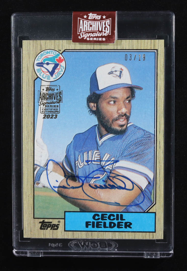 Cecil Fielder 2023 Topps Archives Signature Series Retired Cecil Fielder #178 #3/19 at PristineAuction.com Cecil Fielder 2023 Topps Archives Signature Series Retired Cecil Fielder #178 #3/19 at PristineAuction.com