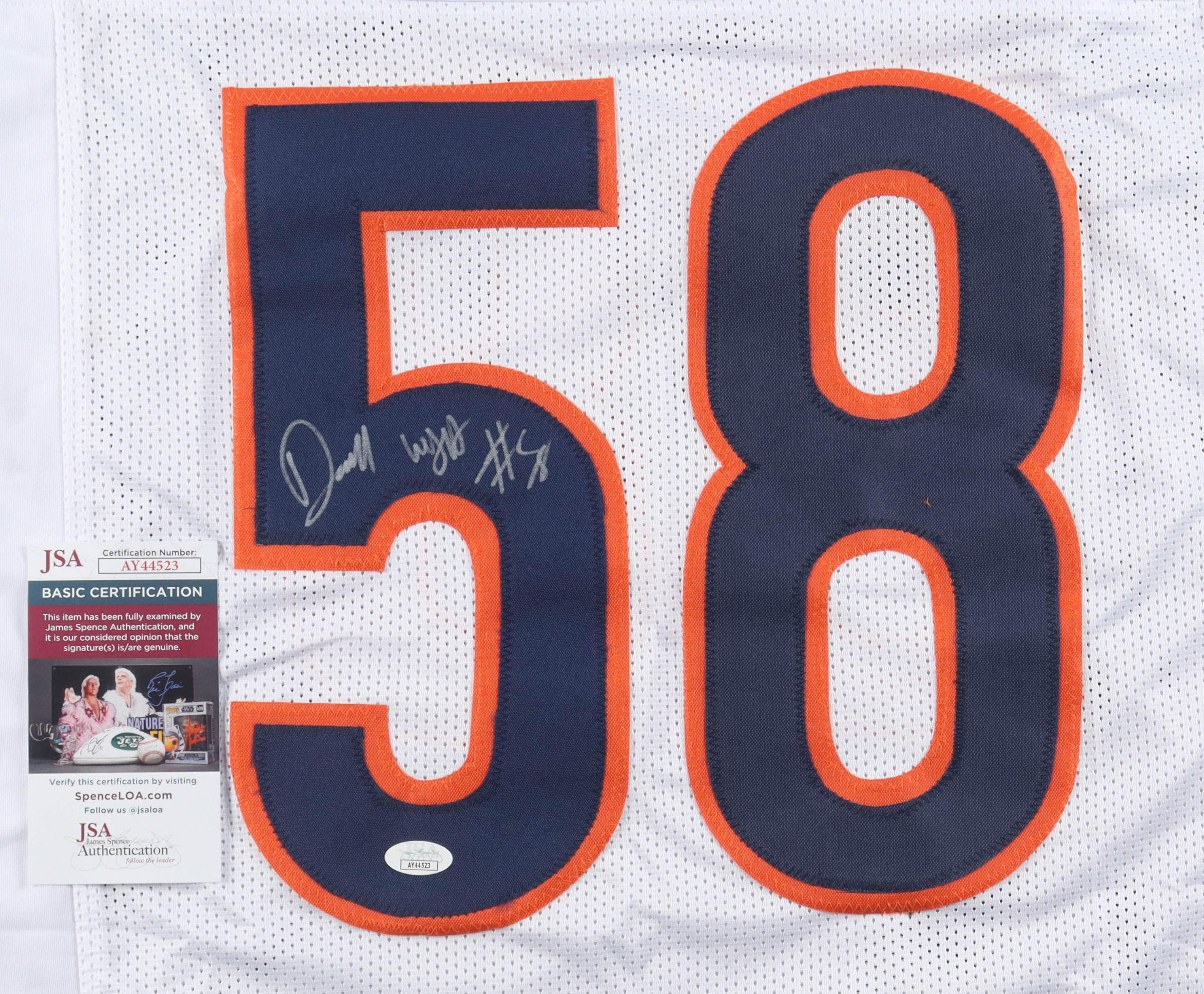 Darnell Wright Signed Jersey (JSA) at PristineAuction.com Darnell Wright Signed Jersey (JSA) at PristineAuction.com