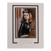 Julie Newmar Signed "Batman" Custom Matted Cut Display Inscribed "You're Wonderful" (AutographCOA) at PristineAuction.com