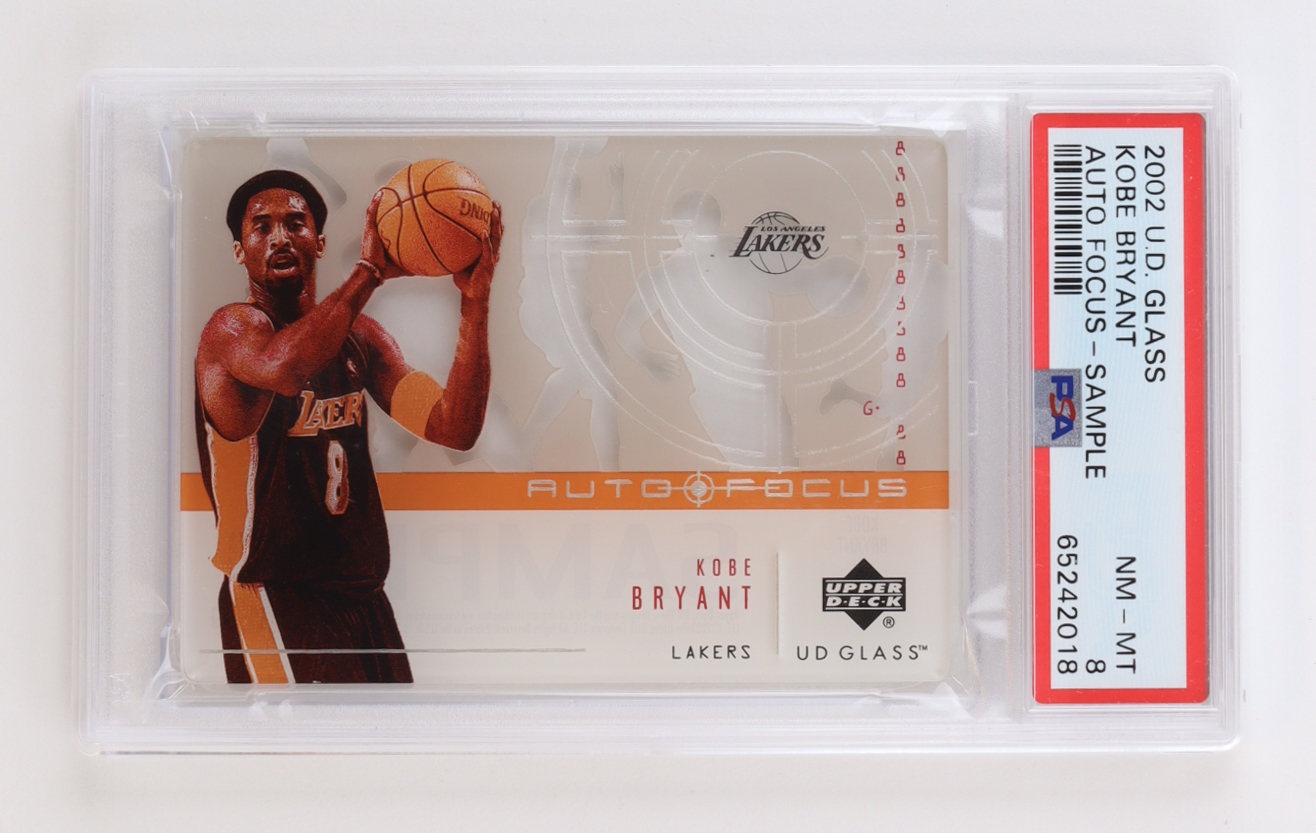 Kobe Bryant 2002 Upper Deck Glass Auto Focus-Sample (PSA 8) at PristineAuction.com Kobe Bryant 2002 Upper Deck Glass Auto Focus-Sample (PSA 8) at PristineAuction.com