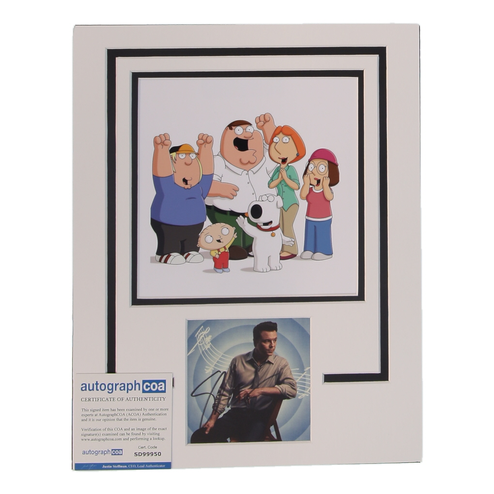 Seth MacFarlane Signed "Family Guy" Custom Matted Cut Display (AutographCOA) at PristineAuction.com Seth MacFarlane Signed "Family Guy" Custom Matted Cut Display (AutographCOA) at PristineAuction.com