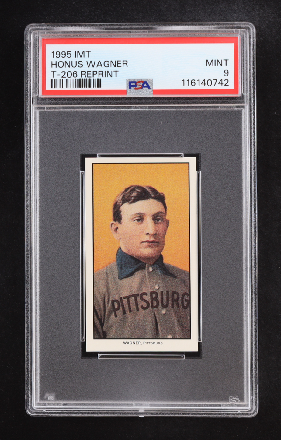Honus Wagner 1995 Wagner T-206 Reprint IMT #1 (PSA 9) at PristineAuction.com Honus Wagner 1995 Wagner T-206 Reprint IMT #1 (PSA 9) at PristineAuction.com