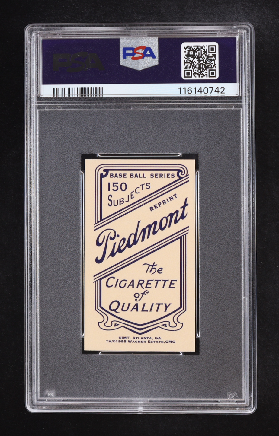 Honus Wagner 1995 Wagner T-206 Reprint IMT #1 (PSA 9) at PristineAuction.com Honus Wagner 1995 Wagner T-206 Reprint IMT #1 (PSA 9) at PristineAuction.com