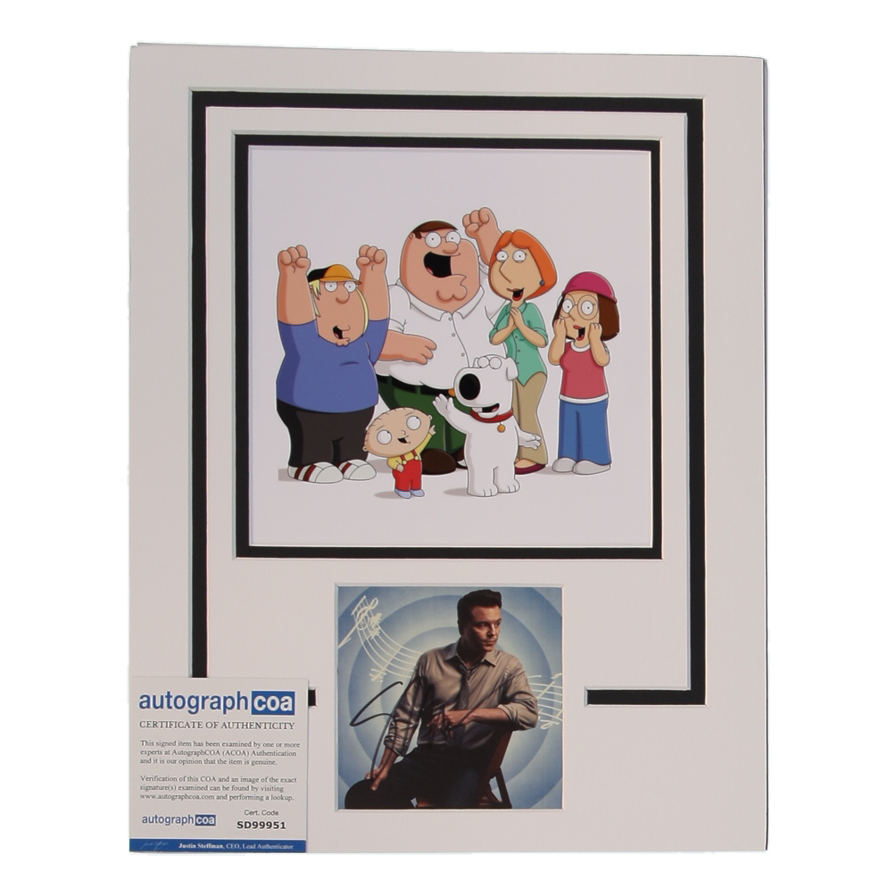 Seth MacFarlane Signed "Family Guy" Custom Matted Cut Display (AutographCOA) at PristineAuction.com Seth MacFarlane Signed "Family Guy" Custom Matted Cut Display (AutographCOA) at PristineAuction.com