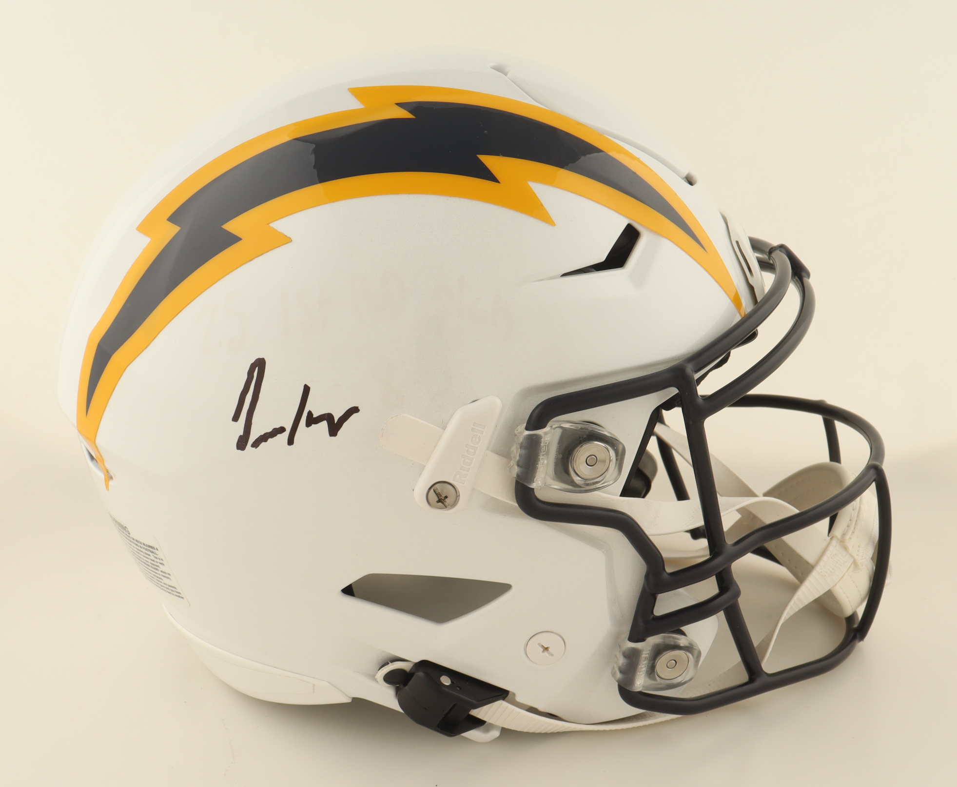 Ladd McConkey Signed Chargers Full-Size Authentic On-Field Lunar Eclipse Alternate Speed-Flex Helmet (Beckett) at PristineAuction.com Ladd McConkey Signed Chargers Full-Size Authentic On-Field Lunar Eclipse Alternate Speed-Flex Helmet (Beckett) at PristineAuction.com