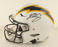 Ladd McConkey Signed Chargers Full-Size Authentic On-Field Lunar Eclipse Alternate Speed-Flex Helmet (Beckett) at PristineAuction.com