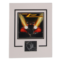 Billy Gibbons Signed "Eliminator" Custom Matted Cut Display (AutographCOA) at PristineAuction.com