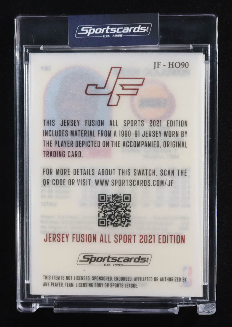 Hakeem Olajuwon 2021 Jersey Fusion #JFHO90 #1/99 at PristineAuction.com Hakeem Olajuwon 2021 Jersey Fusion #JFHO90 #1/99 at PristineAuction.com