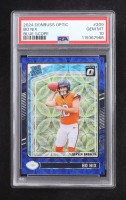 Bo Nix 2024 Panini Donruss Optic Blue Scope Prizm #209 RC (PSA 10) at PristineAuction.com